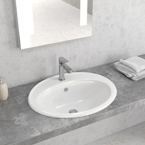 Νιπτήρας Ένθετος LT 6002 56,5x48,5x20cm White Karag Πορσελάνη