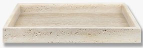 Διακοσμητικός Δίσκος TRAVERTINE L Μπεζ W30 x L40 x H4 cm METTE DITMER