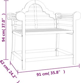 vidaXL Σαλόνι Κήπου Σετ 4 Τεμαχίων από Μασίφ Ξύλο Teak