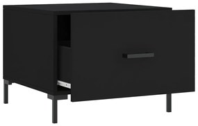 vidaXL Τραπεζάκια Σαλονιού 2 τεμ. Μαύρα 50x50x40 εκ. Επεξεργ. Ξύλο