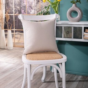 Μαξιλάρι Διακοσμητικό (Με Γέμιση) Ostia 02 Beige Teoran 43X43 Cotton-Polyester