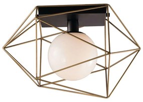 Φωτιστικό Οροφής - Πλαφονιέρα I-Abraxas-PL1 Oro Gold Luce Ambiente Design Μέταλλο