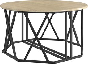 vidaXL Τραπεζάκι σαλονιού Δρύς Sonoma 80 x 80 x 42 cm