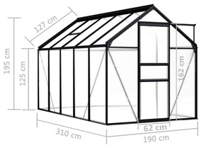 ΘΕΡΜΟΚΗΠΙΟ ΑΝΘΡΑΚΙ 5,89 Μ² ΑΛΟΥΜΙΝΙΟΥ 48211