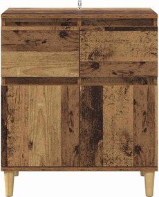 vidaXL Πλαϊνό γραφείο Παλιό Ξύλο 60 x 35 x 70 cm Επεξεργασμένο ξύλο