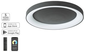Φωτιστικό Οροφής - Πλαφονιέρα SE LED SMART 80 AMAYA CEILING BLACK Δ3