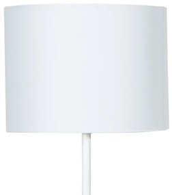 Μεταλλικό φωτιστικό δαπέδου PWL-0005 pakoworld Ε27 με λευκό καπέλο Φ33x149εκ