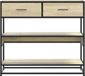 vidaXL Τραπέζι Κονσόλα Sonoma Δρυς 90x35x80 εκ. Επεξεργασμένο Ξύλο