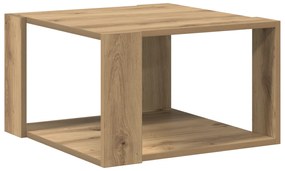 vidaXL Τραπεζάκι Καφέ Δρυς 51,5x51,5x30 cm Μηχανικής Ξυλείας