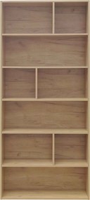 Βιβλιοθήκη Evergin pakoworld mdf σε oak απόχρωση 80x30x180εκ