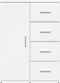 vidaXL Βοηθητικό Ντουλάπι Λευκό 59 x 39 x 80 εκ. Επεξεργασμένο Ξύλο