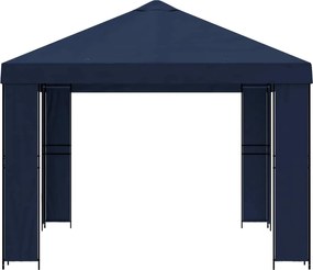 vidaXL Κιόσκι 4 x 3 μ Μπλε Πολυεστέρας και Χάλυβας 190 gsm