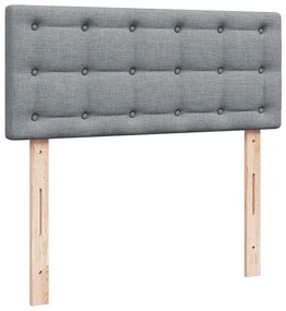 Κρεβάτι Boxspring με Στρώμα Ανοιχτό Γκρι 120x200 εκ. Υφασμάτινο 3287437