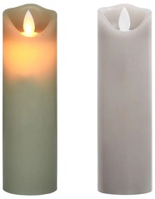 vidaXL Κεριά LED Ηλεκτρ. Σετ 5 Τεμαχίων Θερμό Λευκό με Τηλεχειριστήριο
