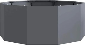 vidaXL Γλάστρα Ανθρακί 90 x 90 x 35 εκ Ατσάλι