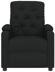 vidaXL Πολυθρόνα Ανακλινόμενη Ηλεκτρική Μαύρη Υφασμάτινη