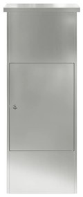 vidaXL Θυρίδα Πακέτων Μαύρο 44.5 x 29 x 110.5 εκ Γαλβανισμένος χάλυβας