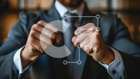 Intra Συλλεκτικό Ξύλινο Παζλ Plywood 4mm - Βέβαιος επιχειρηματίας χειρονομία Σε Ξύλινο Κουτί - Διαστάσεις Puzzle: 10x10 cm – 25 κομμάτια