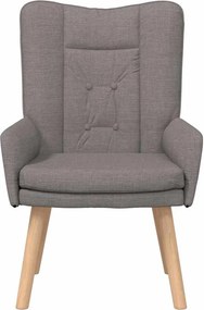 vidaXL Πολυθρόνα Taupe 63 x 67 x 94 εκ. Ύφασμα και κόντρα πλακέ