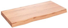 vidaXL Επιφ Τραπεζιού Αν Καφέ 80x40x(2-6)εκ. Επεξ. Μασίφ Ξύλο Δρυός
