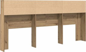 vidaXL Κρεβάτι με Κεφαλάρι Artisan Oak Επεξεργασμένο ξύλο