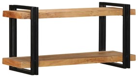 Ράφι τοίχου 90x33x45 cm μασίφ ξύλο ακακίας - Καφέ