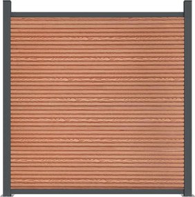 vidaXL Πάνελ Περίφραξης Καφέ 1218 x 186 εκ. από WPC