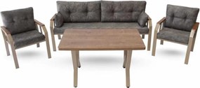 Σετ Κήπου Γκρι ABRE 200x58x78