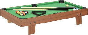 vidaXL Μπιλιάρδο Επιτραπέζιο Καφέ / Πράσινο 92 x 52 x 19 εκ.