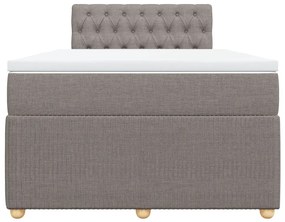 ΚΡΕΒΑΤΙ BOXSPRING ΜΕ ΣΤΡΩΜΑ TAUPE 120X200 ΕΚ. ΥΦΑΣΜΑΤΙΝΟ 3289734