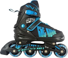 Αυξομειούμενα Rollers G&amp;C BW Μαύρο/Μπλε IN-LINE SKATES Large (39-42)
