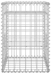 vidaXL Συρματοκιβώτια Στύλοι 2 τεμ. 40 x 40 x 60 εκ. Σιδερένιοι