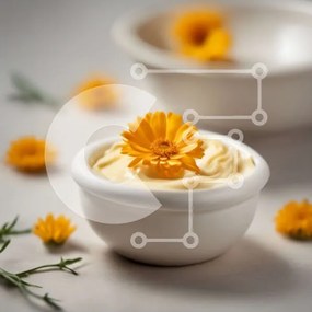 Σετ των 2 Intra Συλλεκτικό Ξύλινο Παζλ Plywood 4mm - Μπολ με κίτρινη μουστάρδα με κίτρινα λουλούδια Σε Ξύλινο Κουτί - Διαστάσεις: 10x10 cm – 25 κομμάτια