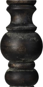 Κηροπήγιο ArteLibre Μαύρο Ξύλο 10x10x38cm
