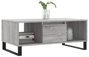 vidaXL Τραπεζάκι Σαλονιού Γκρι Sonoma 90x50x36,5εκ. Επεξεργασμένο Ξύλο