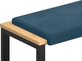 vidaXL Μαξιλάρι πάγκου Βελούδο Μπλε Βάθος 35 εκ.