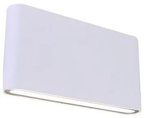 Απλίκα Φωτιστικό Τοίχου Πλακέ 6W LED IP54 UP or DOWN Light ΦOS_ME-17-00673-1-Γκρι 17-00673-1