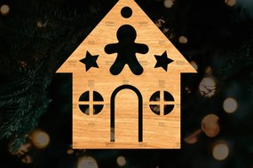 Σετ των 3 Intra απο ξύλο plywood 3mm-4mm πάχος Χριστουγεννιάτικο Διακοσμητικό Σπίτι Αποκομμένο Δίασταση 15x15 cm INTRAFABR-110321579