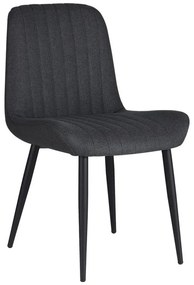 Καρέκλα Versa ανθρακί ύφασμα-πόδι μαύρο μέταλλο 54x63.5x84εκ 54x63.5x84 εκ.