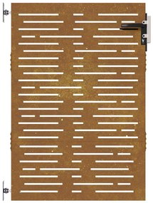 vidaXL Πύλη Κήπου με Τετράγωνο Σχέδιο 85 x 125 εκ. από Ατσάλι Corten