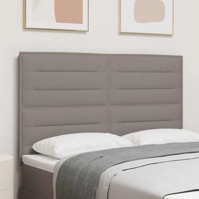 vidaXL LED κεφαλάρι Taupe ύφασμα