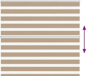 vidaXL Ζέβρα τυφλή 160x150 cm Πλάτος υφάσματος 155,9 εκ. Πολυεστέρας