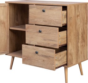 Μπουφές Oslo pakoworld σε sonoma απόχρωση 85x39x79εκ