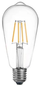 Λαμπτήρας LED ST64 Bulb pakoworld 4W 3000K E27 clear