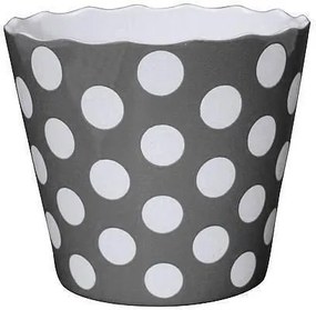 ΜΠΩΛ LARGE KRASILNIKOFF (ΥΨΟΣ 16 CM, ΔΙΑΜΕΤΡΟΣ 16 CM) - DOTS CHARCOAL