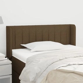 vidaXL Κεφαλάρι με Πτερύγια Σκούρο Καφέ 93x16x78/88 εκ. Υφασμάτινο