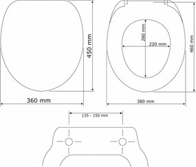 Καπάκι Λεκάνης (45.5x37.5) Wenko Aurora White 105000100