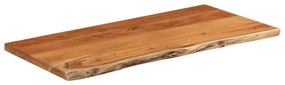 vidaXL Πάγκος Μπάνιου Ορθογώνιος 120x60x2,5 εκ. από Μασίφ Ξύλο Ακακίας