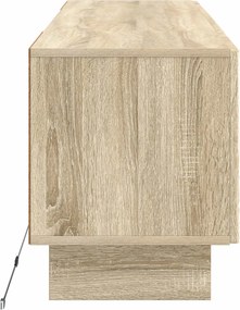 vidaXL Ντουλάπα LED Τηλεόρασης EDE 153 x 35 x 43 εκ Sonoma Δρυς