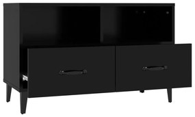 vidaXL Έπιπλο Τηλεόρασης Μαύρο 80 x 36 x 50 εκ. από Επεξεργασμένο Ξύλο